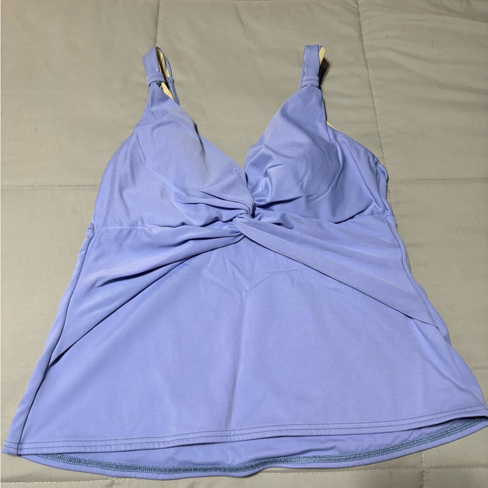 Miraclesuit Blue Bikini Top Swimwear